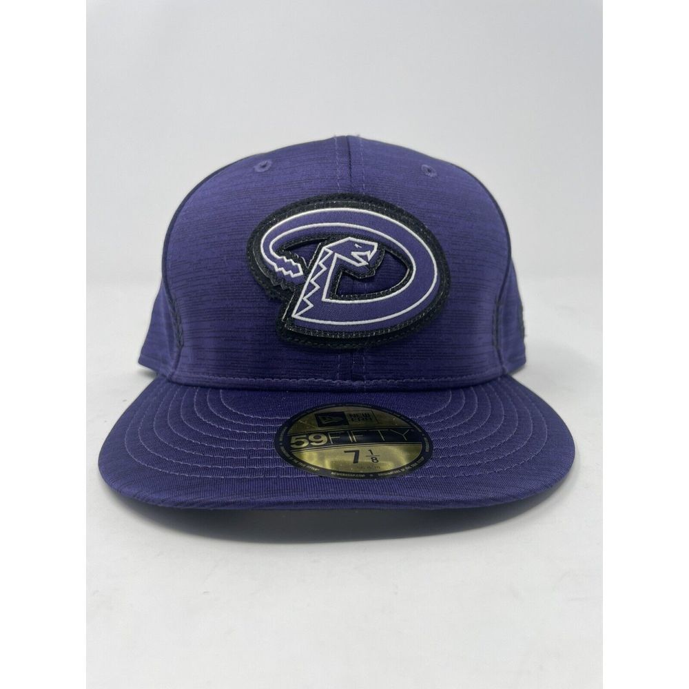 New Era 59Fifty Arizona Diamondbacks Purple MLB Fitted Hat Mens Size 7 1/8 NEW
